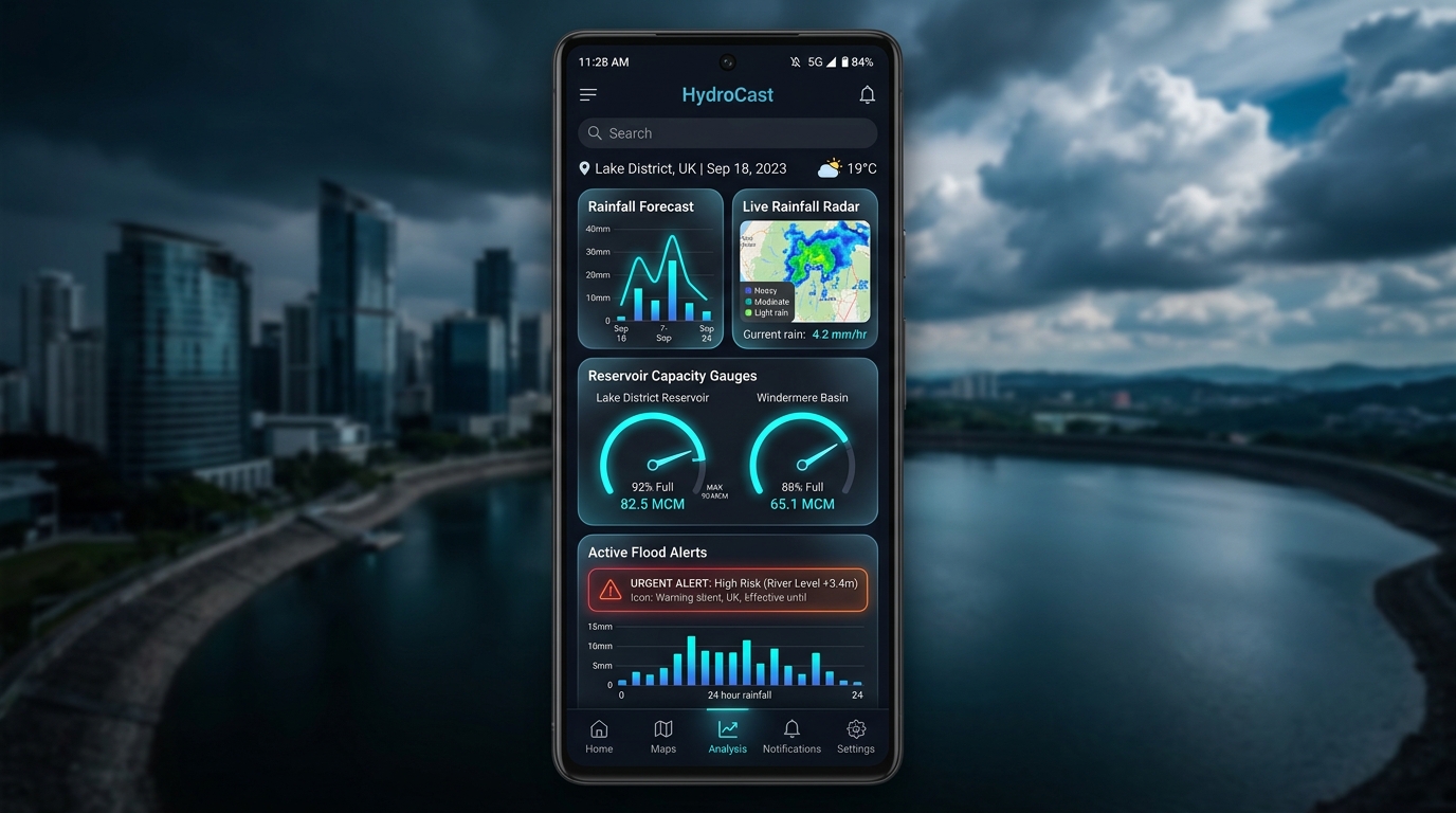 Smart Rainfall & Reservoir Forecast Application